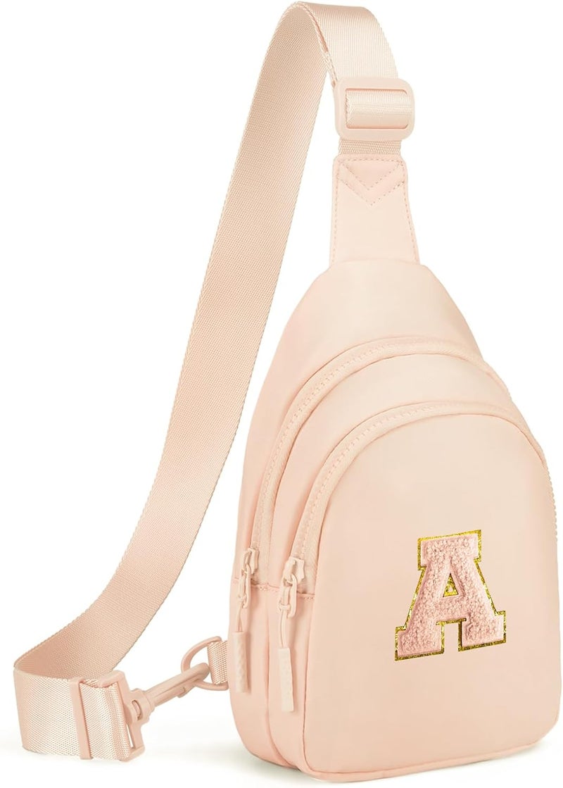 Viverte Small Initial Sling Bag for Girls & Women - Cute Crossbody Fanny Pack Gift - Image 1